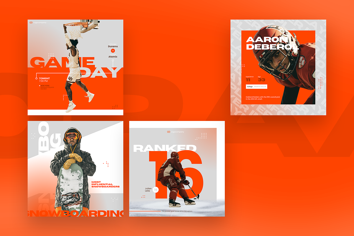 Oraax | Sport Template, a Social Media Template by Ceaso Store (Photo 2 of 7)
