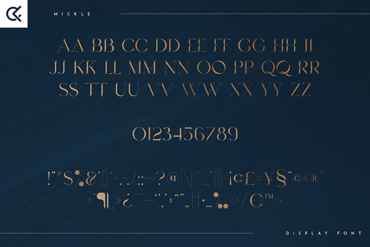 Mickle - Creative Display Font, a Serif Font by Only Fonts (Photo 9 of 11)