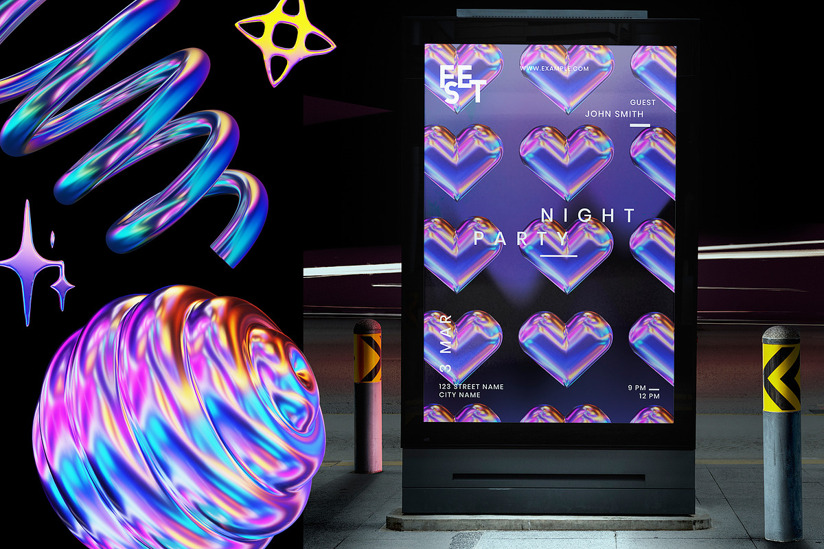 Y2K 3D Aesthetic Shapes Collection, a Graphic by LarysaZabrotskaya (Photo 9 of 12)