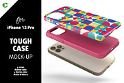 Phone 12 Pro Tough Case Mock-up, an iPhone Mockup by Colatudo Store (Thumbnail 1 of 9)