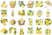 Lemon Clipart Summer Fashion Cottage, an Illustration by Sublimation Artist (Thumbnail 2 of 6)