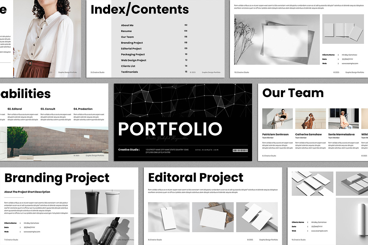 Portfolio Presentation Template, a Presentation Template by E-Type (Photo 1 of 6)