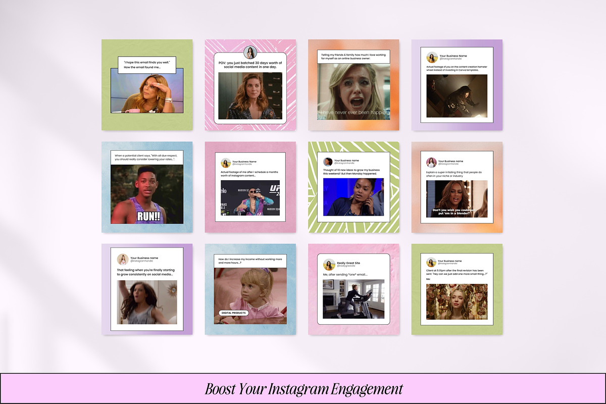 Canva Instagram Meme & GIF Templates, a Social Media Template by Fallon Gerst (Photo 6 of 11)