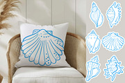 Seashells Lineart, a Seasonal Illustration by Carpet Tapete Pretzel (Thumbnail 6 of 8)
