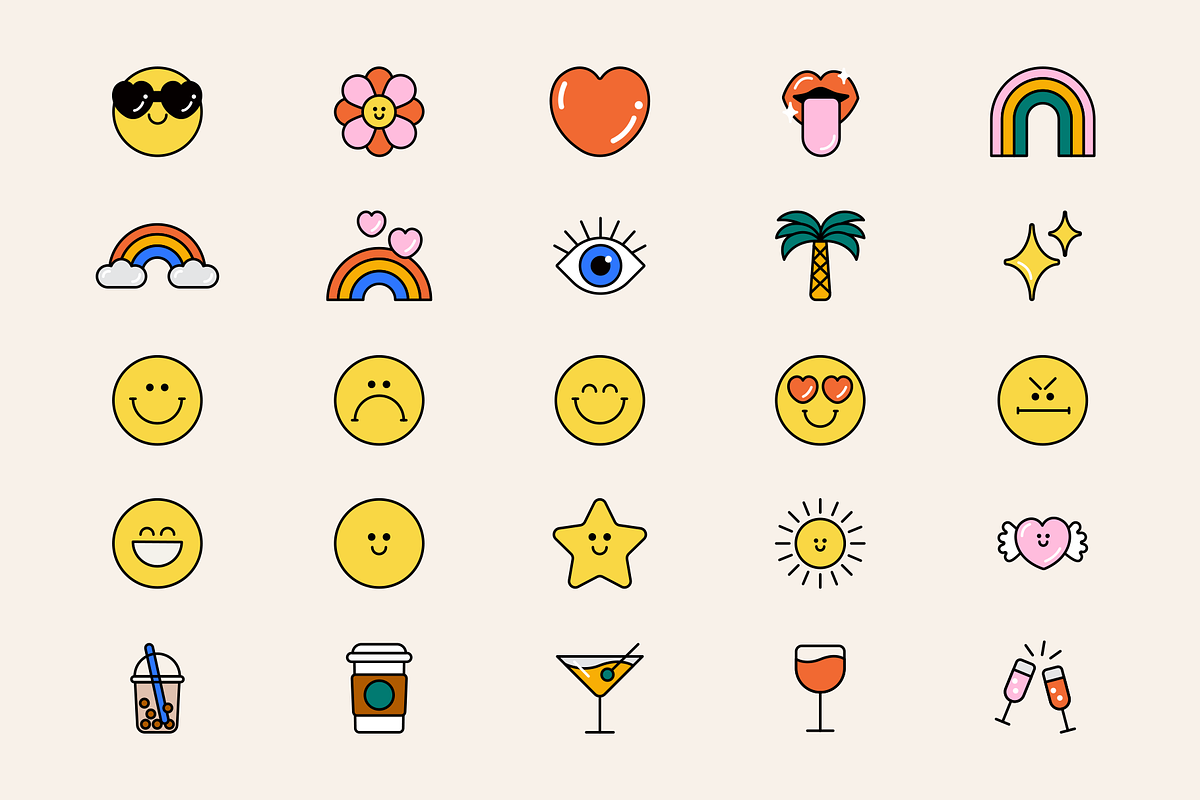 Emoji Sticker Illustrations, a Food Illustration by IlloBob (Photo 2 of 9)