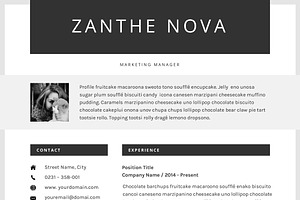 Creative Resume CV Template - ZN