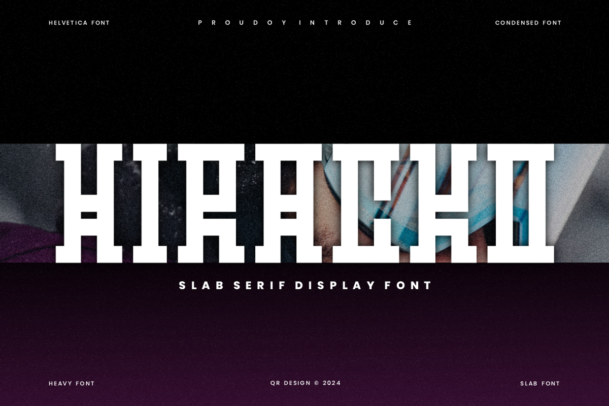 Hiracko - Modern Slab Font, a Slab Serif Font by QR Design Studio (Photo 1 of 6)