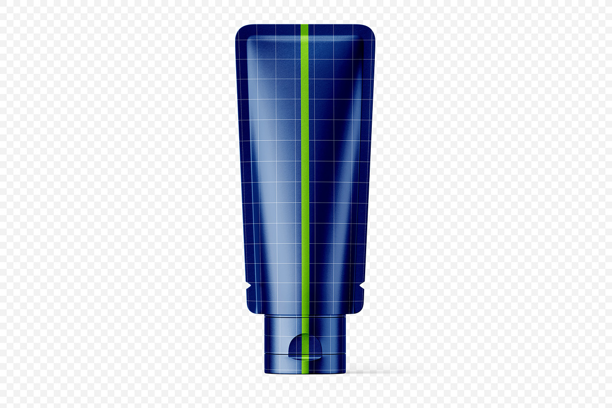 Metallic Cosmetic Tube PSD Mockup, a Packaging Mockup by LoopAll (Photo 5 of 5)