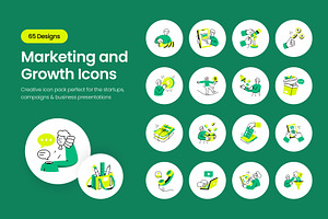 Marketing & Growth Icons, a Duotone Icon by Prosymbols