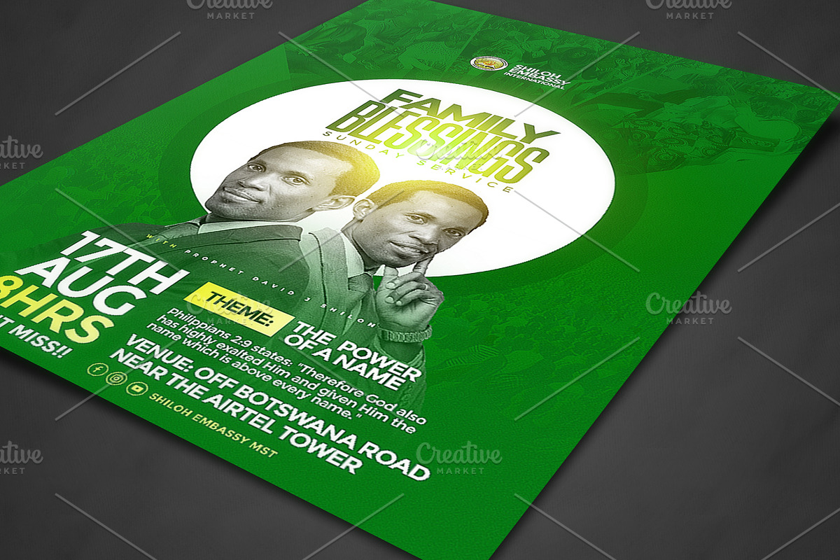 Family blessing church flyer templat, a Social Media Template by church flyer templates (Photo 2 of 4)