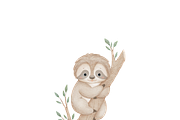 Baby Sloth – Patterns & Clipart, a Pattern Graphic by tetiartline (Thumbnail 7 of 7)