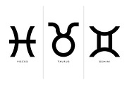 Zodiac Symbols SVG, EPS Vectors, an Illustration by Kessens (Thumbnail 3 of 4)