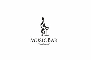 Music Bar Logo - Template