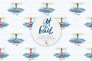 Vintage Beach Nautical Patterns, a Pattern Graphic by KaramfilaS (Thumbnail 5 of 19)