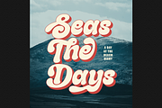 Gladolia - Chunky Groovy Font, a Serif Font by Dharmas Foundry (Thumbnail 8 of 16)
