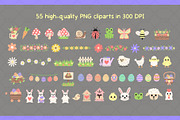 Pastel Easter Garden Graphic Set, a Pattern Graphic by Drafts n Doodles (Thumbnail 2 of 11)