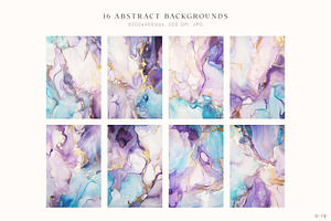 Purple And Blue Ink Backgrounds