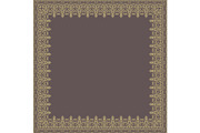 Floral Vector Quadratic Frame, a Texture Graphic by FineArtStudio (Thumbnail 1 of 3)