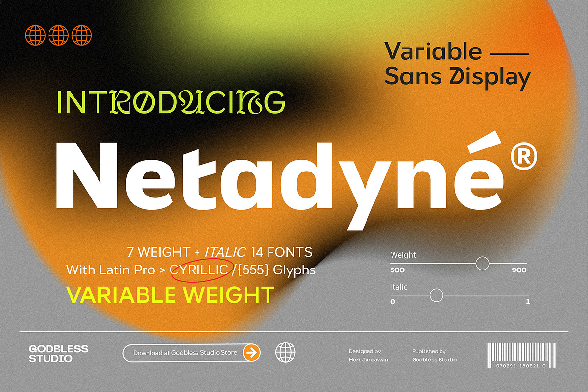 Netadyne, a Sans Serif Font by Godbless Studio (Photo 1 of 9)