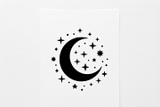 50 Crescent Moon with Stars, an Empty State Illustration by Amazin_art (Thumbnail 44 of 47)