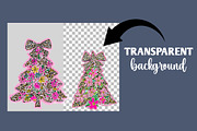 Floral Christmas Tree clipart, an Illustration by Designworld (Thumbnail 2 of 6)