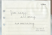 Moth & Static Handwritten Font, a Script Font by Mneme (Thumbnail 7 of 9)