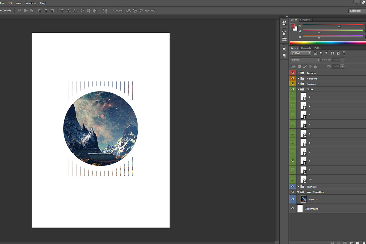 Geometric Photo Masks, a Graphic by Tugcu Design Co.