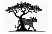 Beautiful Cheetah Silhouette Vector, an Illustration by Amazin_art (Thumbnail 17 of 21)