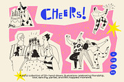 Cheers! Happy People Illustrations, a Person Illustration by Olly Kava (Thumbnail 1 of 10)