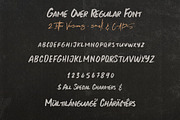 Game Over Brush & SVG Font, a Font by Cruzine (Thumbnail 5 of 8)