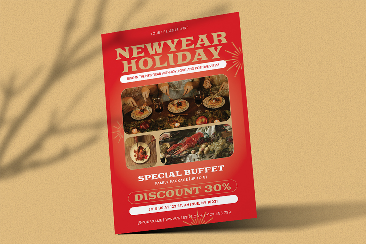 Citade - New Year Holiday Flyer, a Flyer Template by Attype (Photo 2 of 4)