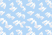 Flying birds seamless patterns set, an Animal Illustration by Good Studio (Thumbnail 2 of 10)