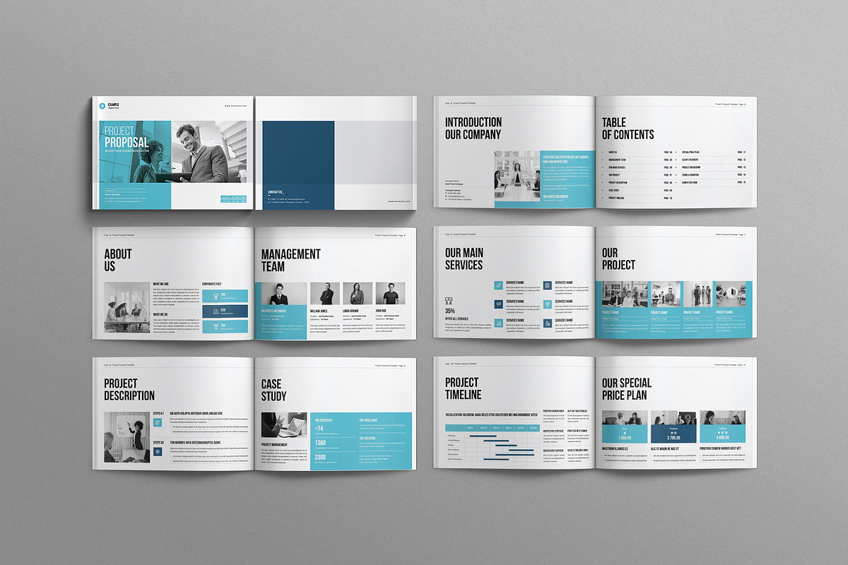 Project Proposal Template Landscape, a Brochure Template by Work-Envance (Photo 7 of 8)