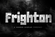 FRIGHTON – Horror Display Typeface, a Script Font by Wow Magic (Thumbnail 1 of 6)