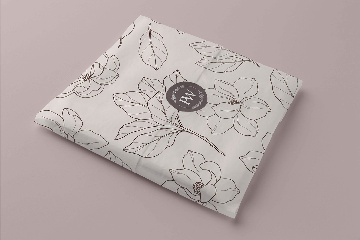 Hand drawn magnolia flowers set, an Object Illustration by RaDavCrafts (Photo 6 of 8)