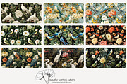 80 vintage birds seamless pattern, a Pattern Graphic by Poppy Lane Studio (Thumbnail 8 of 11)