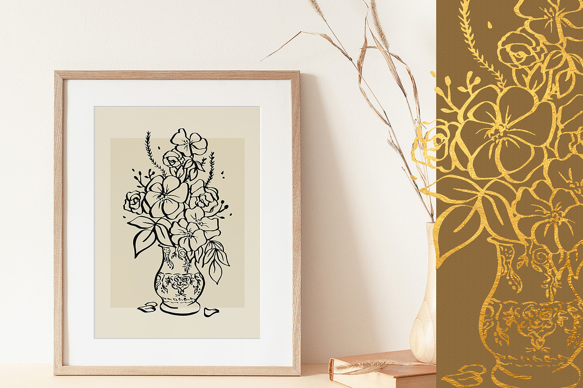 Flowers & Insects | Black Ink Art, an Illustration by amber&ink (Photo 3 of 12)