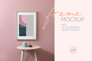 Frame Wall Mockup Template