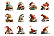 Whimsical Christmas Santa Hat, a Seasonal Illustration by fashionaddict (Thumbnail 4 of 4)