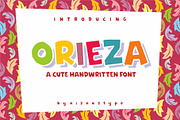 Orieza - Handwritten Font, a Handwritten Font by nIznaztype (Thumbnail 1 of 4)