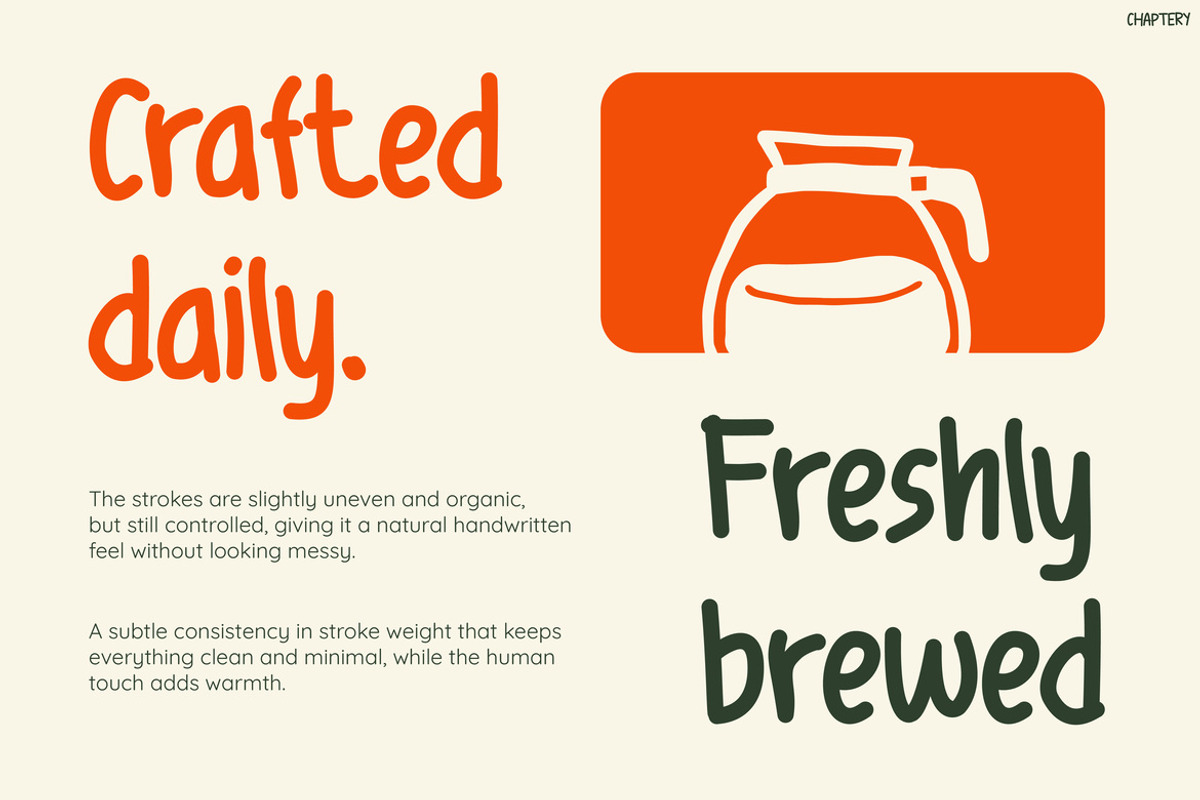 Chaptery, a Handwritten Font by Pinisi ART (Photo 6 of 10)