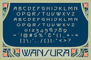 Wansura - Art Nouveau Fonts, a Sans Serif Font by Konstantine Studio (Thumbnail 3 of 3)