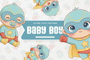 Cheerful Super Baby Boy Cute, a Person Illustration by Gohsantosa (Thumbnail 1 of 4)