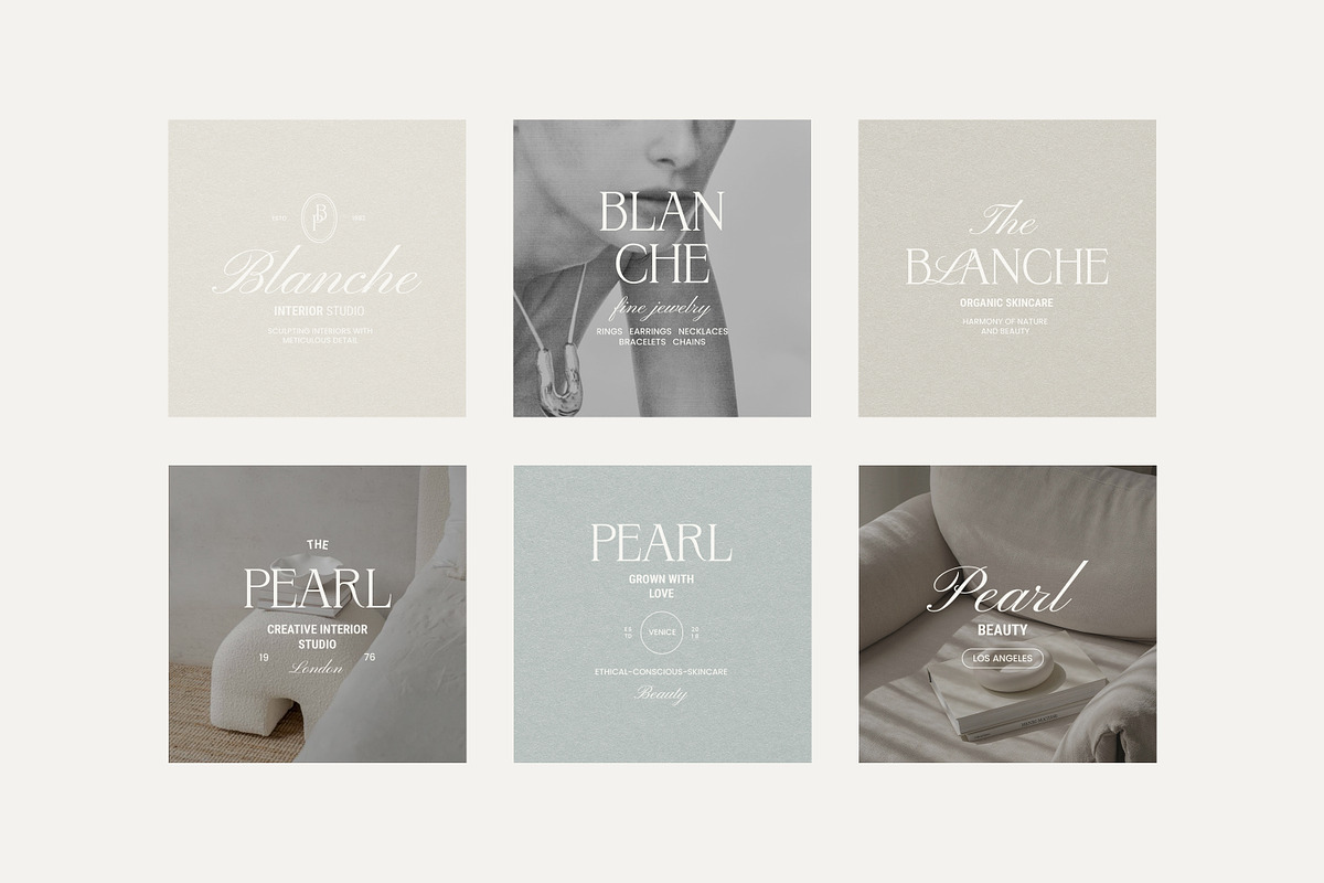 Blanche Logo Kit | Logos Ai Eps Psd, a Branding & Logo Template by Feel This (Photo 7 of 11)