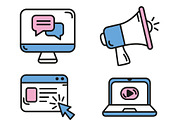 Web Social Media Icons Set, a Templates & Theme by studiogstock (Thumbnail 3 of 3)