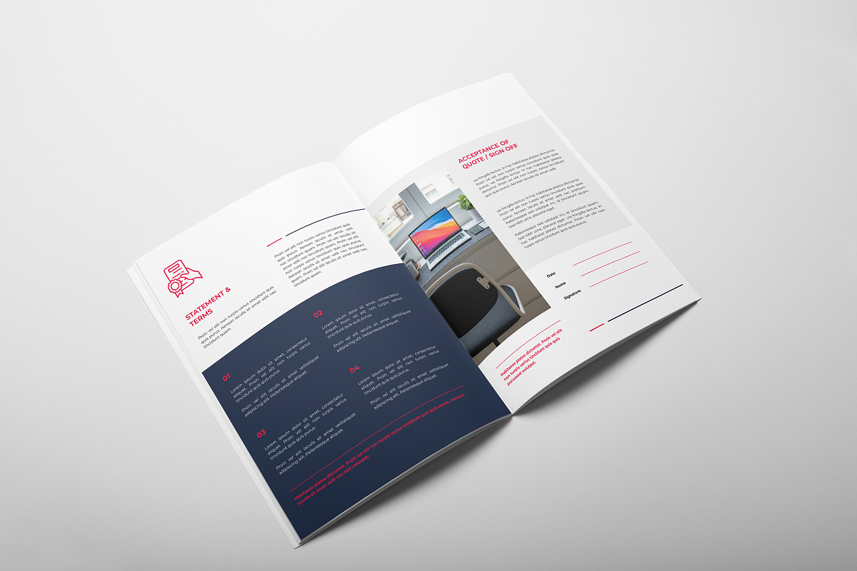 Creative Project Proposal Template, a Brochure Template by retrographix (Photo 9 of 13)