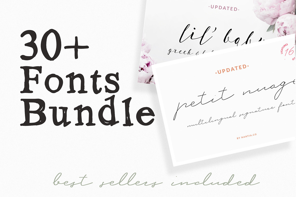 30+ Greek Fonts Bundle Vol.1 preview 2
