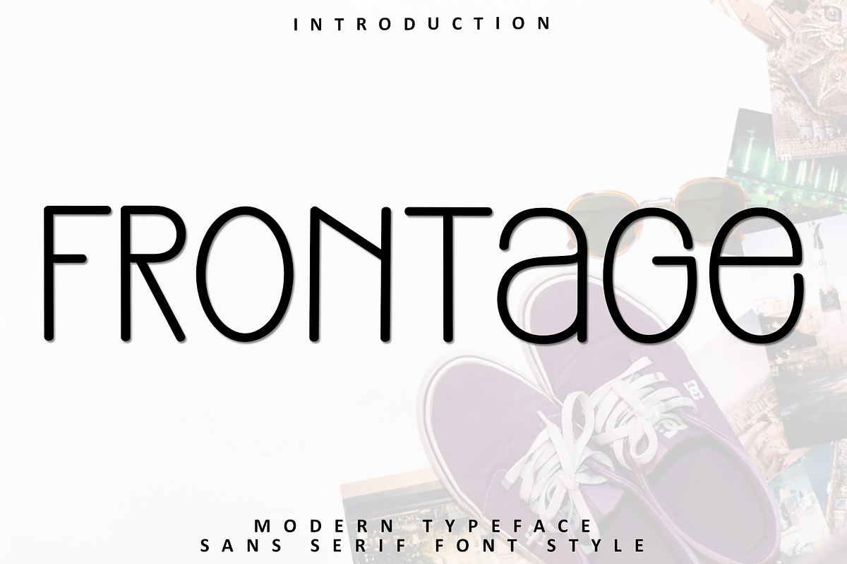 Frontage, a Sans Serif Font by FreshTypeINK (Photo 1 of 8)