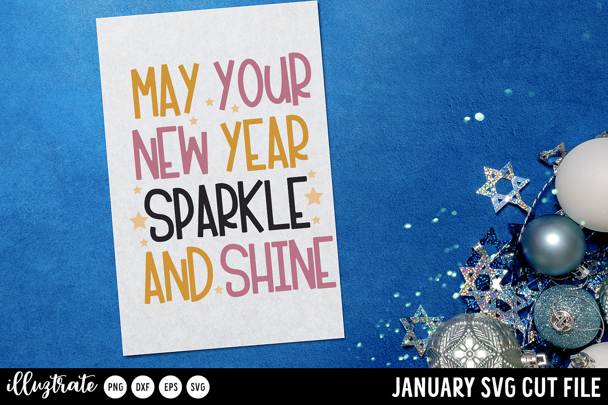 January SVG Cut Files for Cricut, an Illustration by illuztrate (Photo 7 of 12)