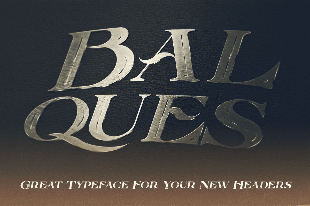 Balques Typeface preview 6